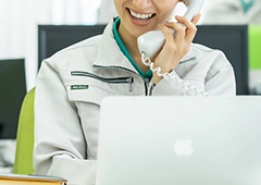 アフターサービスは年中無休で対応します。