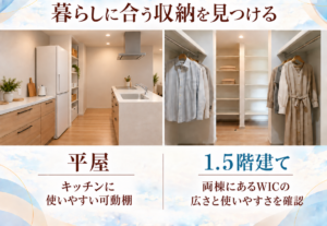 暮らしに合う収納を見つける